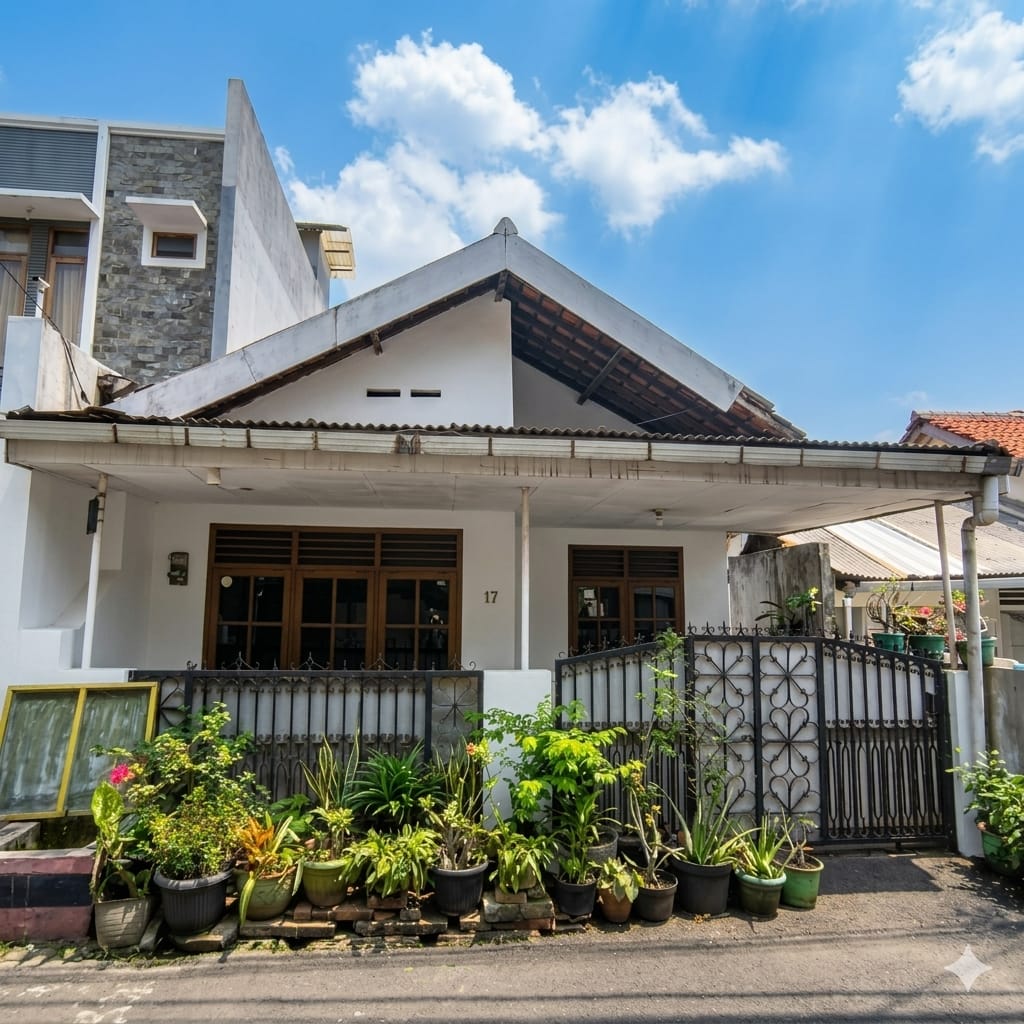 Rumah Second Bisa Jalan Kaki ke Al Azhar dan LRT Rawamangun